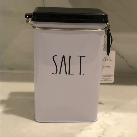 Rae Dunn salt metal box
